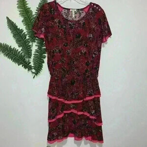 NWOT Matilda Jane Dress Small Pink Red